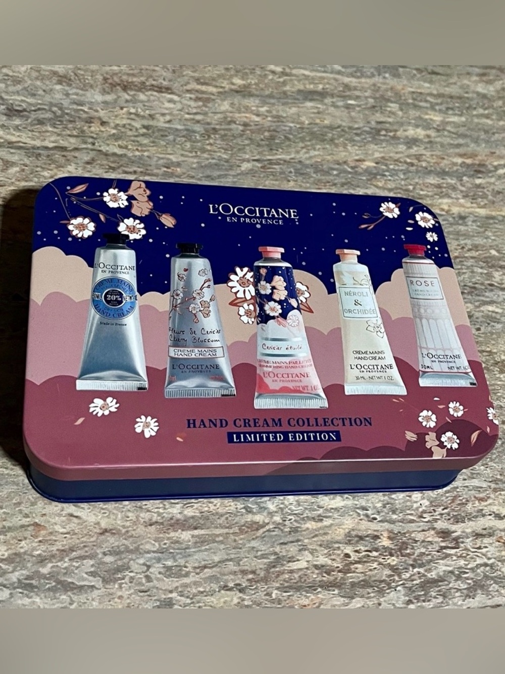 L'OCCITANE 5-Piece Limited Edition Hand Cream Set in Decorative Tin
